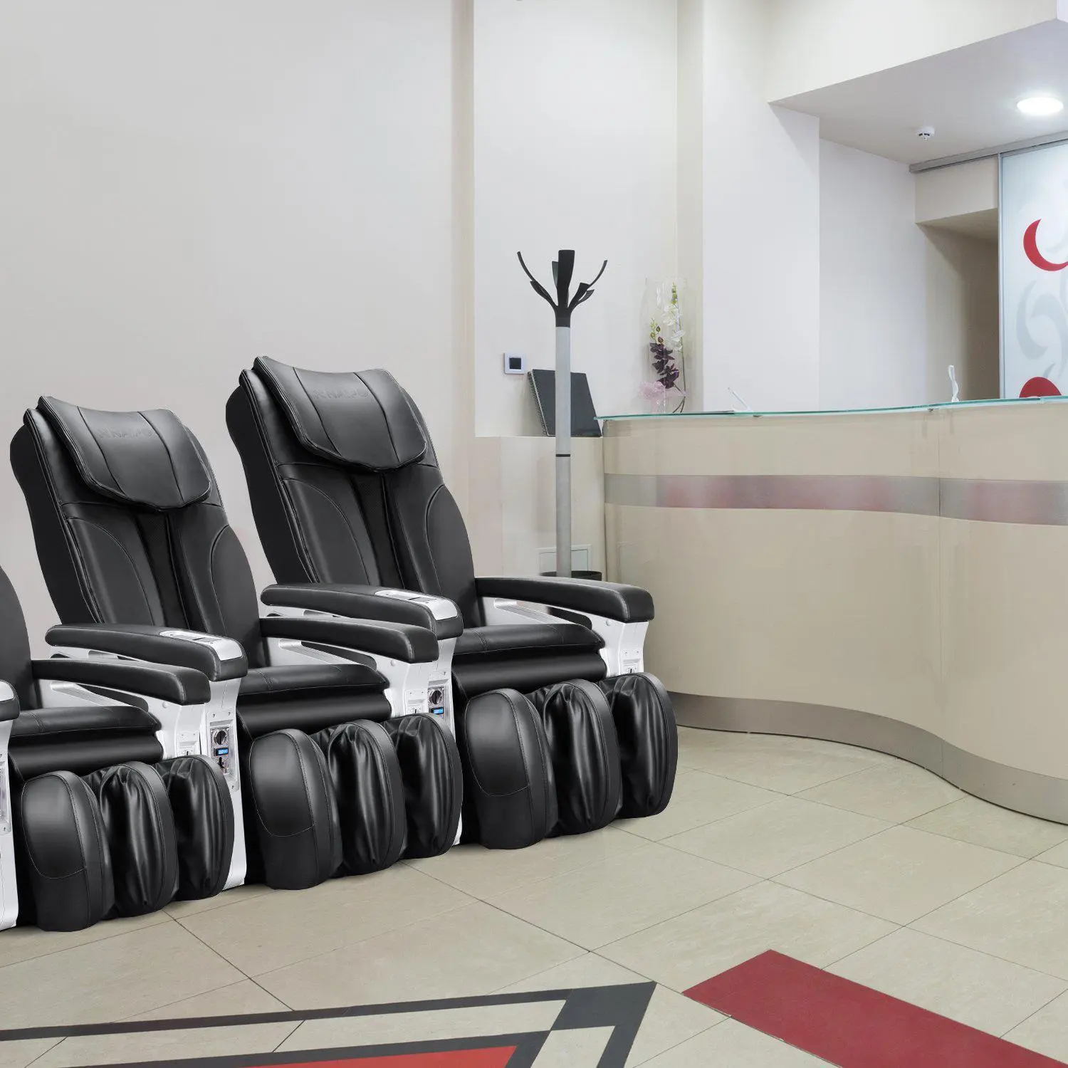 NAIPO Münzbetriebener Massagesessel, Shiatsu Massagestuhl, Doppeltes Sicherheitsystem, Gewerblich, Digitialanzeige - Image 6