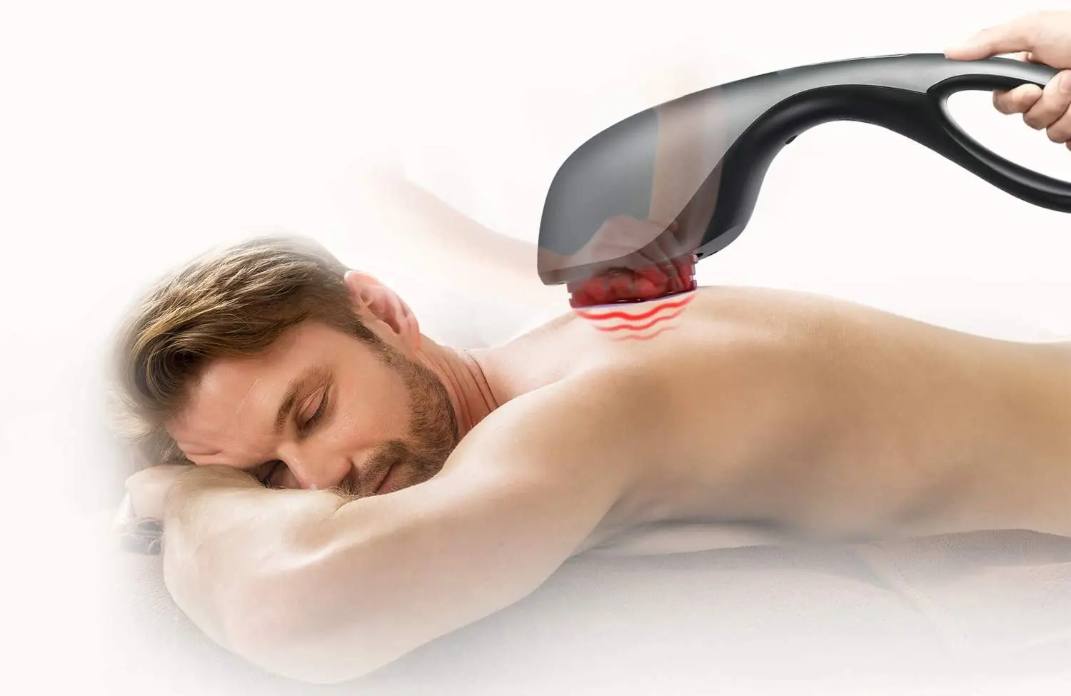 NAIPO Massagegerät Infrarot Wärmefunktion, 4 Aufsätze, verschiedene Intensitäten - Image 6