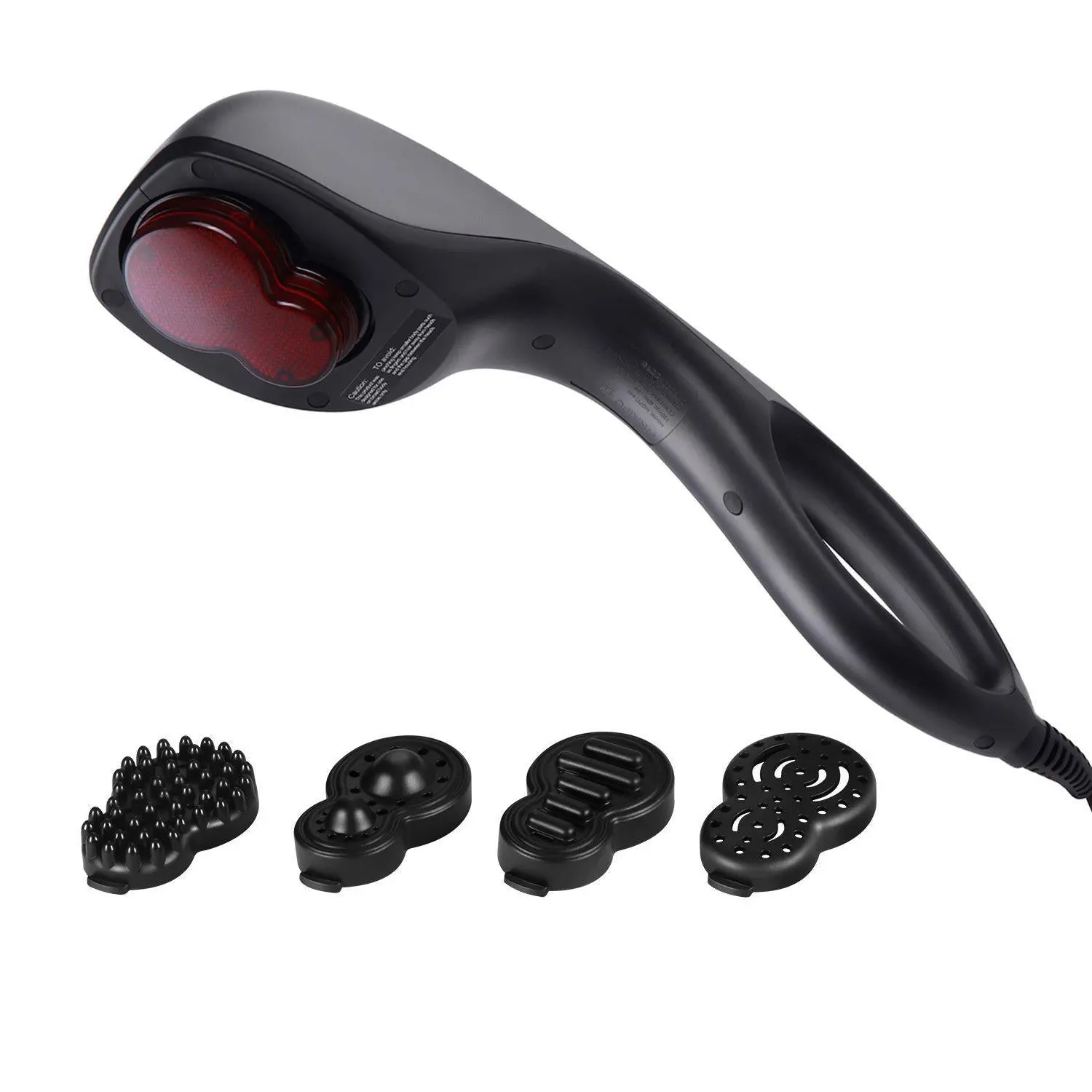 NAIPO Massagegerät Infrarot Wärmefunktion, 4 Aufsätze, verschiedene Intensitäten - Image 9